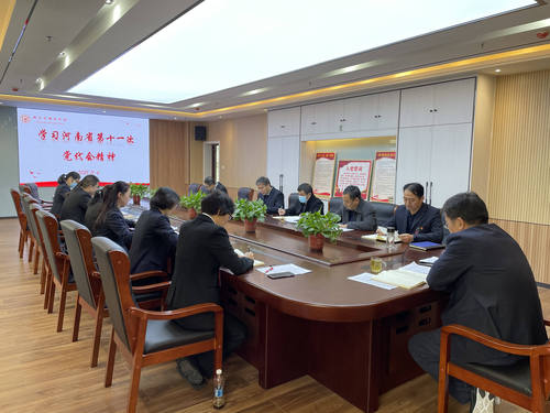郑开学校党总支传达学习贯彻中国共产党河南省第十一次代表大会精神